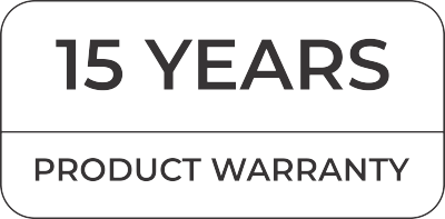 15 Years Product Warranty